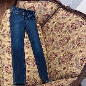 Neuw Blue Skinny Jeans with Stretch and Faded Finish